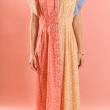 Bloom Block Midi Dress