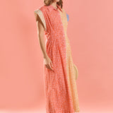 Bloom Block Midi Dress