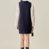 Stitch Detail Knit Mini Dress