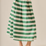 Bold Stripe Midi Skirt