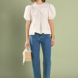 Linda Heart Peplum Top