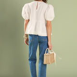 Linda Heart Peplum Top
