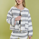 Sienna Striped Tweed Cardigan