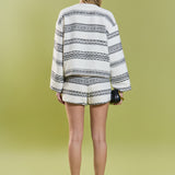 Sienna Striped Tweed Cardigan