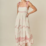 Elodie Embroidered Maxi Dress