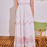 Elodie Embroidered Maxi Dress