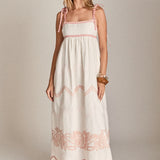 The Elodie Embroidered Maxi Dress