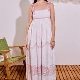 Elodie Embroidered Maxi Dress