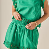 The Elara Embroidered Top