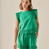 The Elara Embroidered Top