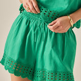 The Elara Embroidered Shorts