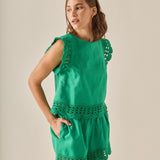 The Elara Embroidered Shorts