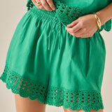 The Elara Embroidered Shorts