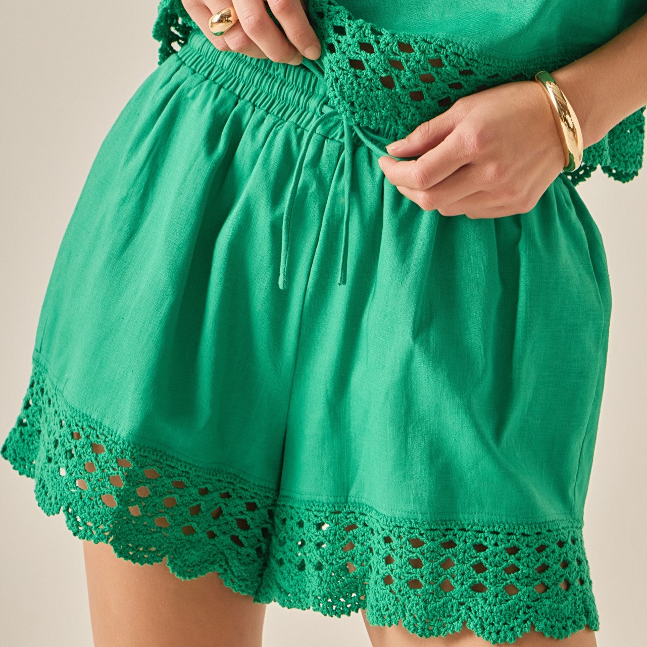The Elara Embroidered Shorts