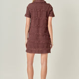 Textured Mini Dress