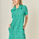 Textured Mini Dress