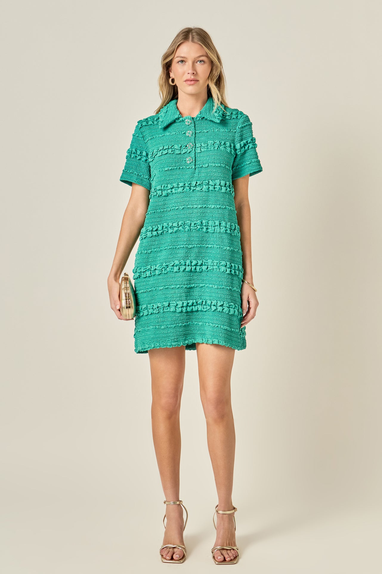 Textured Mini Dress