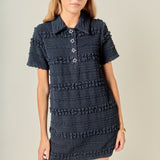 Textured Mini Dress