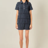 Textured Mini Dress