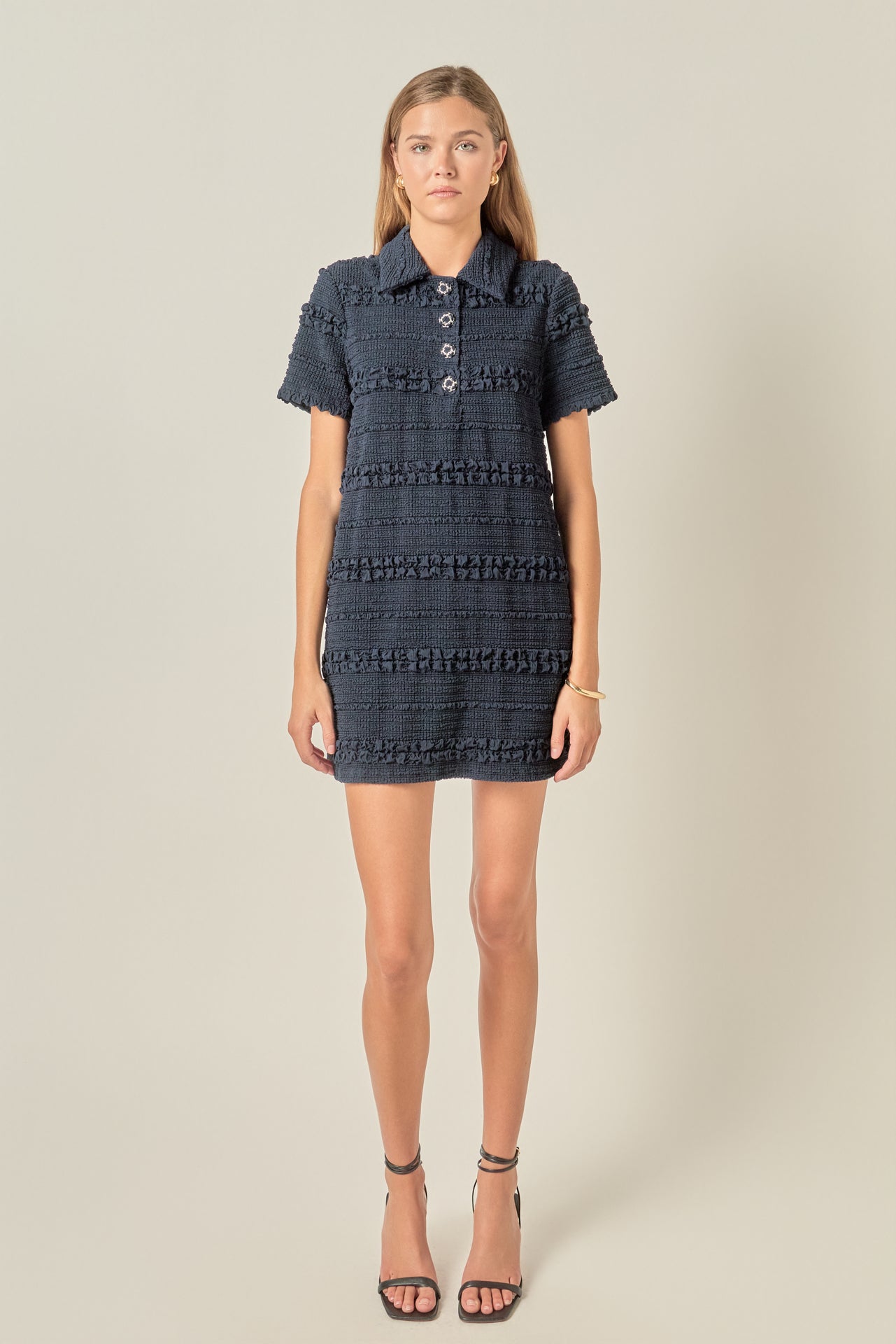 Guipure Lace Mini Dress  English Factory