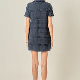 Textured Mini Dress