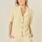 Tweed Short Sleeve Shirt