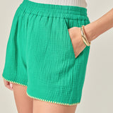 The Colette Tropical Embroidered Shorts