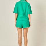 Colette Tropical Embroidered Shorts