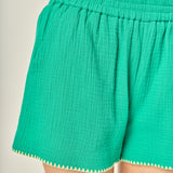 Colette Tropical Embroidered Shorts