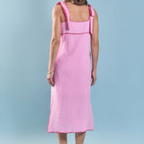 Aria Tropical Embroidered Midi Dress