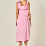 Aria Tropical Embroidered Midi Dress