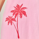 Aria Tropical Embroidered Midi Dress