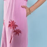 Aria Tropical Embroidered Midi Dress