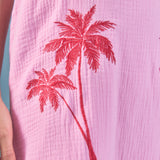 Aria Tropical Embroidered Midi Dress