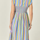 Aurora Striped Midi Dress