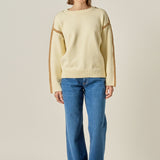 Stitch Detailed Crew Neck Knit