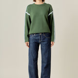 Stitch Detailed Crew Neck Knit