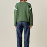 Stitch Detailed Crew Neck Knit