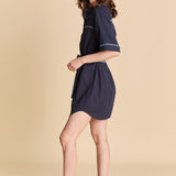 Stitch Detailed Shirt Mini Dress