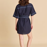 Stitch Detailed Shirt Mini Dress