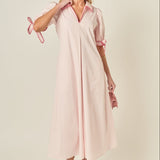 Stitch Detailed Midi Dress