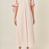 Stitch Detailed Midi Dress