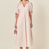 Stitch Detailed Midi Dress