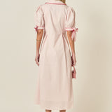 Stitch Detailed Midi Dress