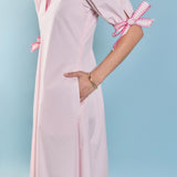 Stitch Detailed Midi Dress