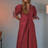 Stitch Detailed Midi Dress