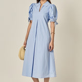 Stitch Detailed Midi Dress