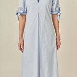 Stitch Detailed Midi Dress