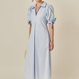 Stitch Detailed Midi Dress