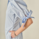 Stitch Detailed Midi Dress